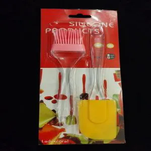 Silicone spatula Cake Pastry Spatula & Brush 2 in 1 BBQ and Egg Brush 1+1=2 pcs 1 Set