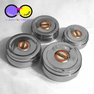 4 Pcs Set Stainless Steel Tiffin Box Lunch Box Round Stainless Steel 
