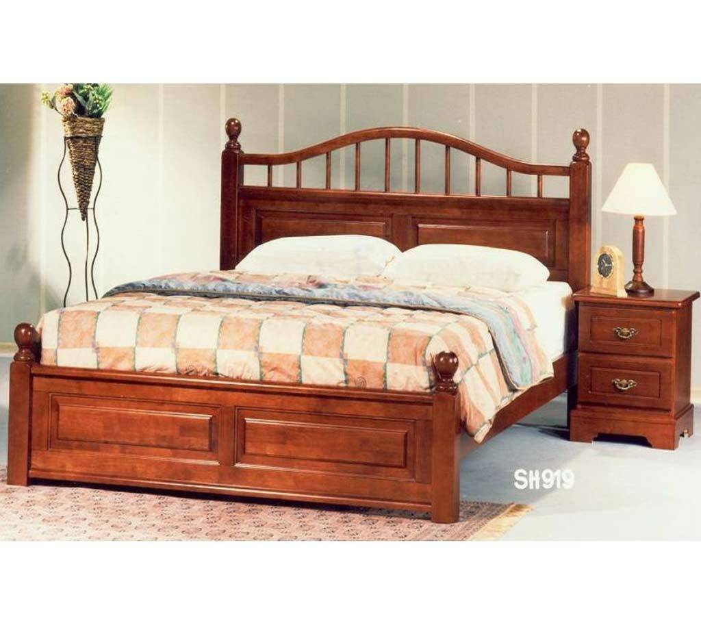Masnun Furniture কাঠের বেড Model-01 with side table বাংলাদেশ - 928341