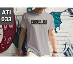 Half Sleeve T Shirt For Men Ash Free Fire 