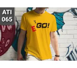 Half Sleeve T Shirt For Men Yellow GO 