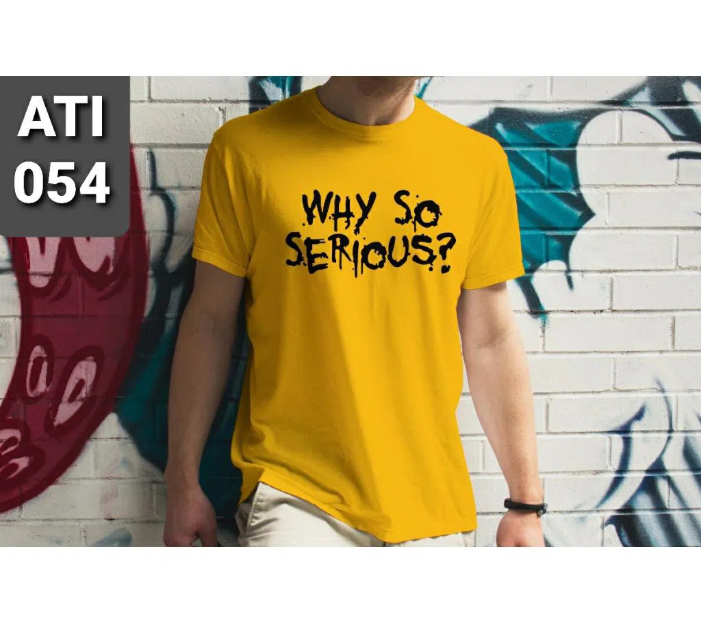 Half Sleeve T Shirt For Men Why So Serious 