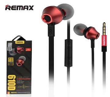 Remax RM 610D In-Ear Headphone with Microphone - Red