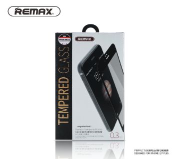 Remax 2in1 Set Black Full Face 0.2mm Tempered Glass + Transparent 0.3mm back case7 /6s/6 black