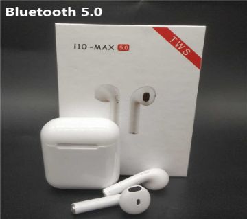 I10-Max TWS Earphone Wireless Bluetooth Mini Headset for Android IOS - White