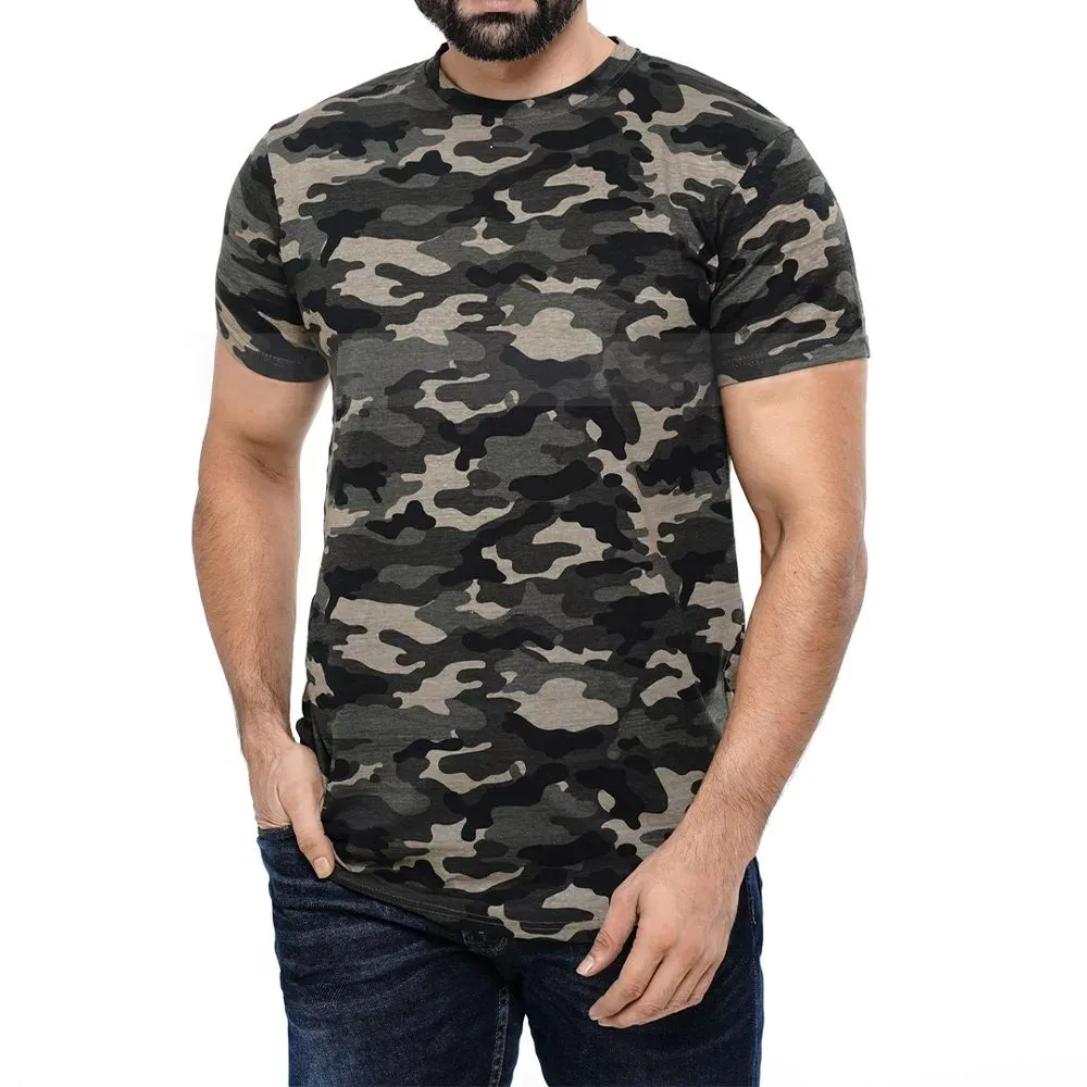 Mens Cotton short sleeve Round T-shirt