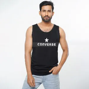 Converse Logo Printed Casual Tank Tops for Men - 100