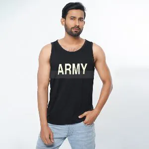 ARMY Printed Casual Tank Tops for Men - 181