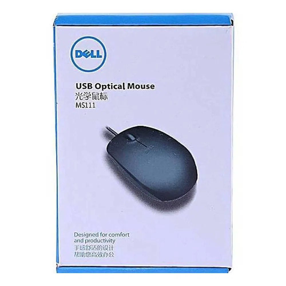 DELL Wired Mouse MS111 - BLACK