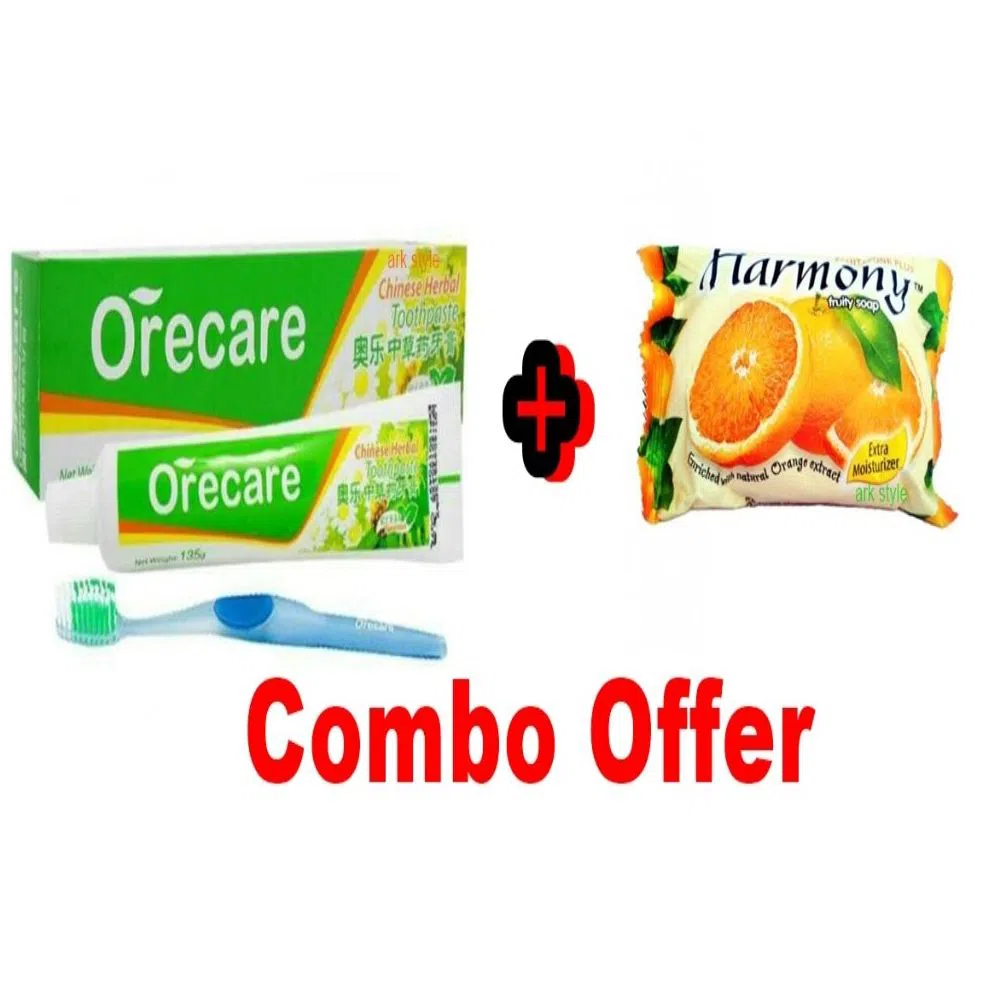 COMBO OFFER Chinese Herbal Toothpaste 135 GM + HARMONY SOAP 75g-CHINA