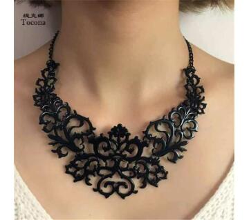 Acrylic Black Necklace