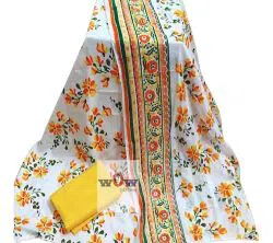 Unstitched Excellent cotton & Joypuri Print Comfortable Salwar Kameez for Women (3 piece)