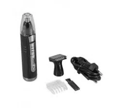 KM-6511 Rechargeable 2 in 1 Nose And Ear Trimmer - Black