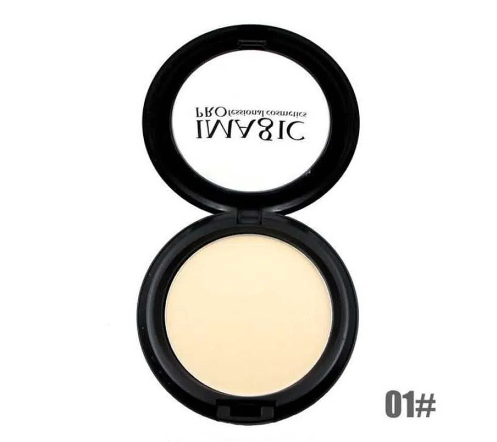 IMAGIC Brand Face Base Pressed Powder Makeup Matte Shimmer Fix Pressed Powder (01)