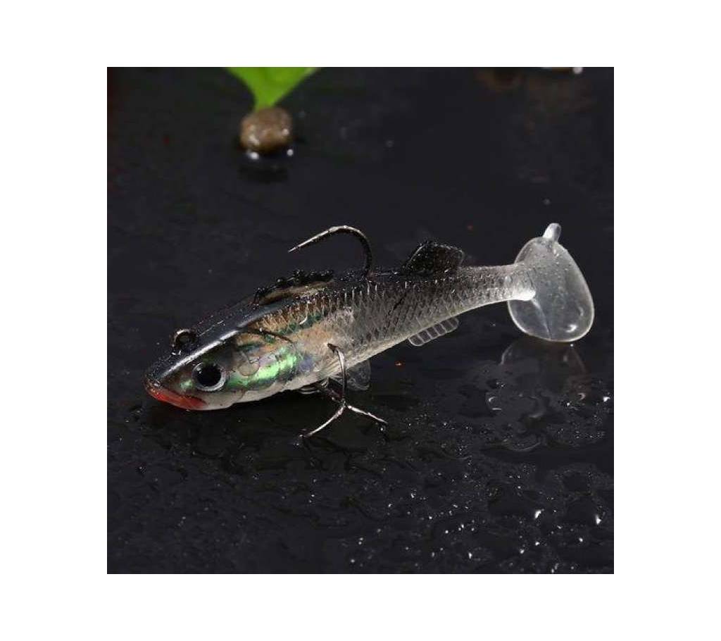 Fishing Lure Soft Bait With Treble Tackle Hooks - Transparent বাংলাদেশ - 955980