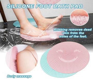 Silicone bathroom massage cushion brush