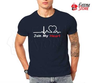 Join  My Heart Half Sleeve Cotton T Shirt