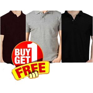 Cotton Polo T Shirt for Men 2 pcs Combo
