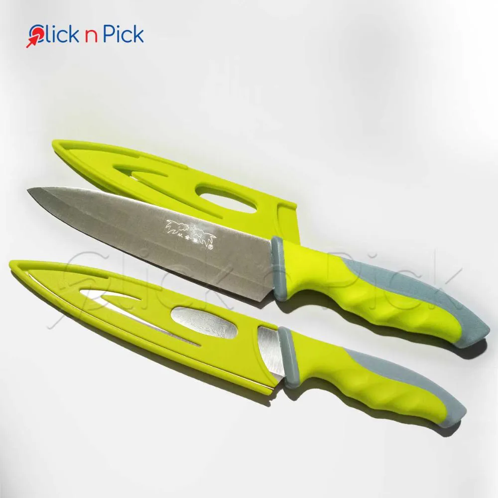 12 inches New Stylish with knife cover Fruit Knife Slicing Knife Chef Knife Bread Knife Kitchen knife Fruit Knife Vegetables Knife