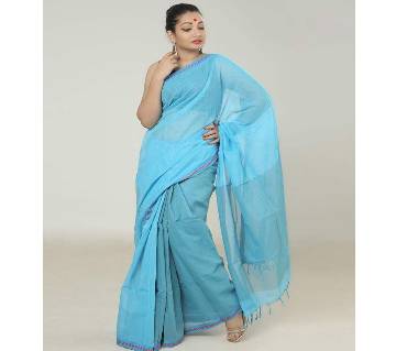 Sky Blue color handloom cotton Saree