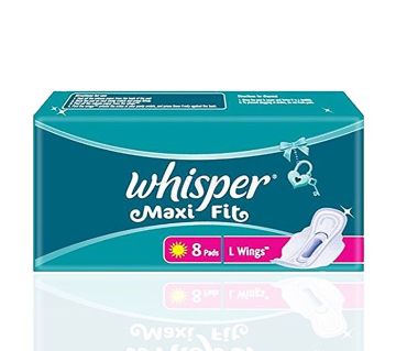 Whisper Maxi fit Wings স্যানিটারি প্যাড  India 