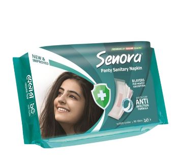 Senora Regular Pack প্যান্টি সিস্টেম স্যানিটারি ন্যাপকিন - 10pads