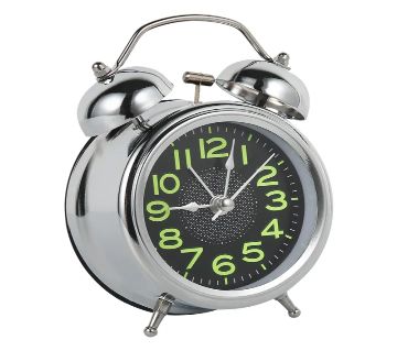 Twin Bell টেবিল ক্লক - Loud Alarm Clock for Home, Office, Decor, Showpiece Item Best for Kids & Students