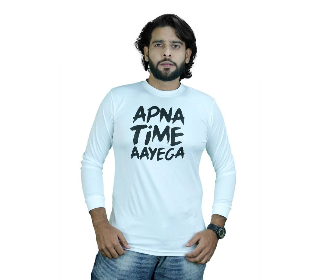 Apna Time Aayega ফুল-স্লিভ মেনজ টি-শার্ট বাংলাদেশ - 1195740