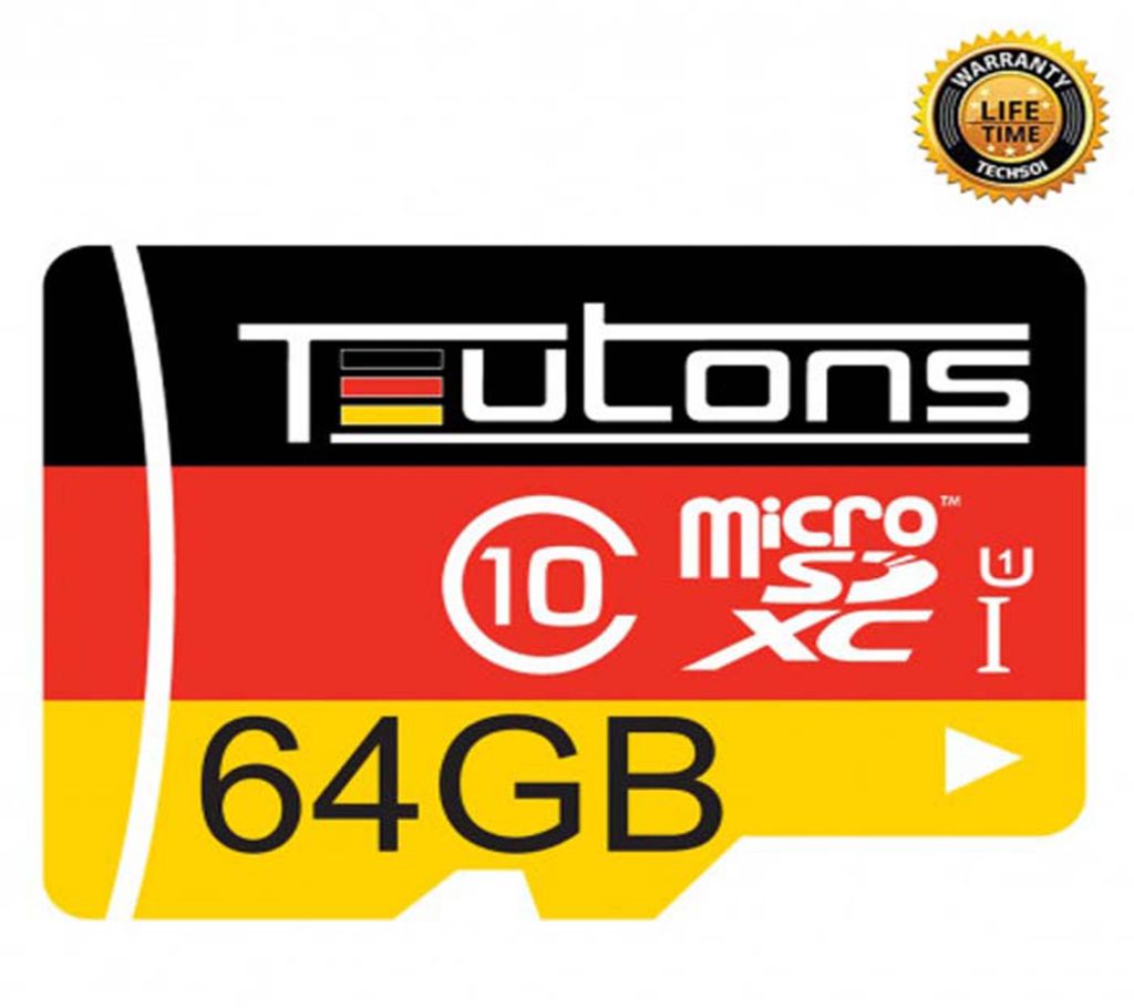 TEUTONS MicroSD মেমোরি কার্ড 64GB বাংলাদেশ - 970016