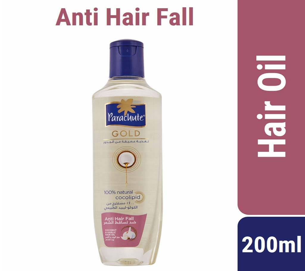 Parachute Gold হেয়ার অয়েল Anti Hair Fall Coconut & Garlic - 200ml বাংলাদেশ - 962828