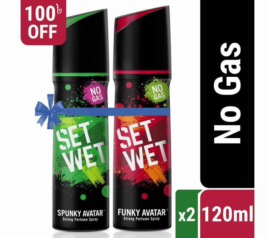 Set Wet No গ্যাস পারফিউম ডাবল প্যাক - Spunky & Funky Avatar (150ml x 2) বাংলাদেশ - 989135