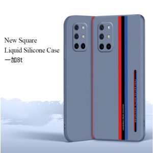 Liquid Soft Silicone Armor Protective Ultra Thin Stripe Case For OnePlus 8T