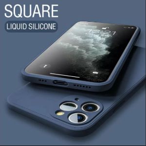 Square Liquid Silicone Case For Apple IPhone 12 Pro Max