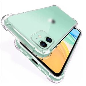 Transparent Clear Armor Square Silicone Case For IPhone 11