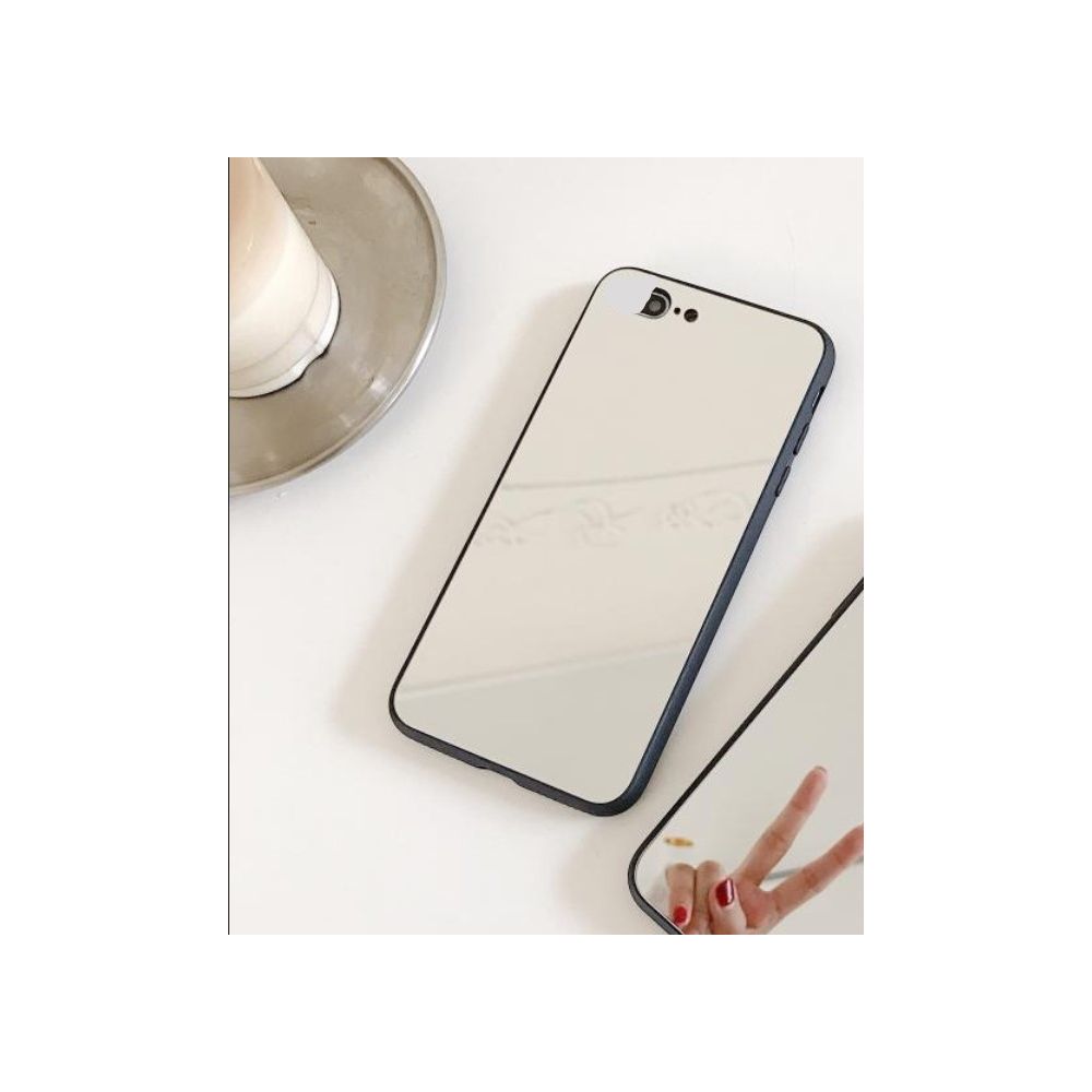 Shockproof Mirror Glass Armor Silicone Case For iPhone 6 / 6S