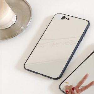 Shockproof Mirror Glass Armor Silicone Case For iPhone 6 / 6S