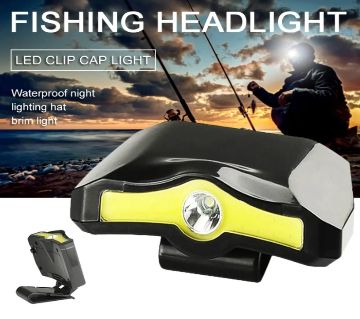 Headlamp XPE+COB এলইডি ক্যাপ লাইট  Clip Headlamp Flashlight Miners Lamp For Hiking Camping Reading Working Fishing Head Lamp