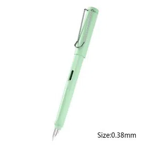 0.38 mm Matte Green Gun Metal Nib Fountain Pen