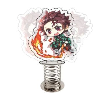 11.5cm Demon Slayer Tanjirou শেকিং স্ট্যান্ডিং প্লেট ডেকোরেশন টয়