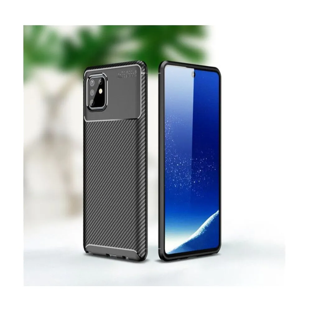 Carbon Fiber Soft Phone Bumper Case For Samsung Galaxy S11 Plus