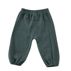 Home Wearing Thin Cotton Trousers Harem Pants for Children Kids