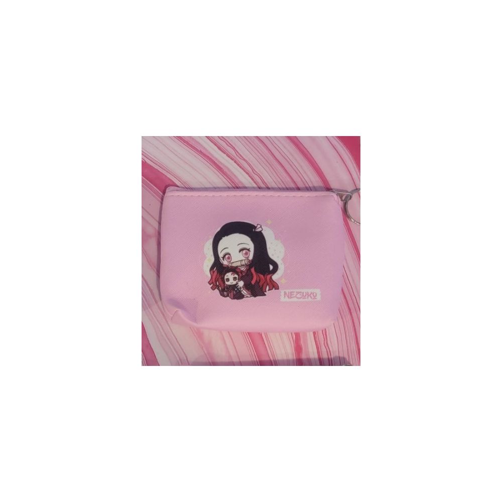 Anime Demon Slayer Kimetsu No Yaiba Nezuko Cute Cartoon Coin Bag Change Storage Bag Wallet