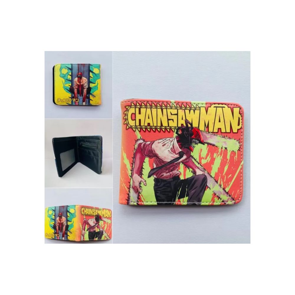 Anime Chainsaw Man Denji PU Leather Slim Money Holder Fashion Wallet