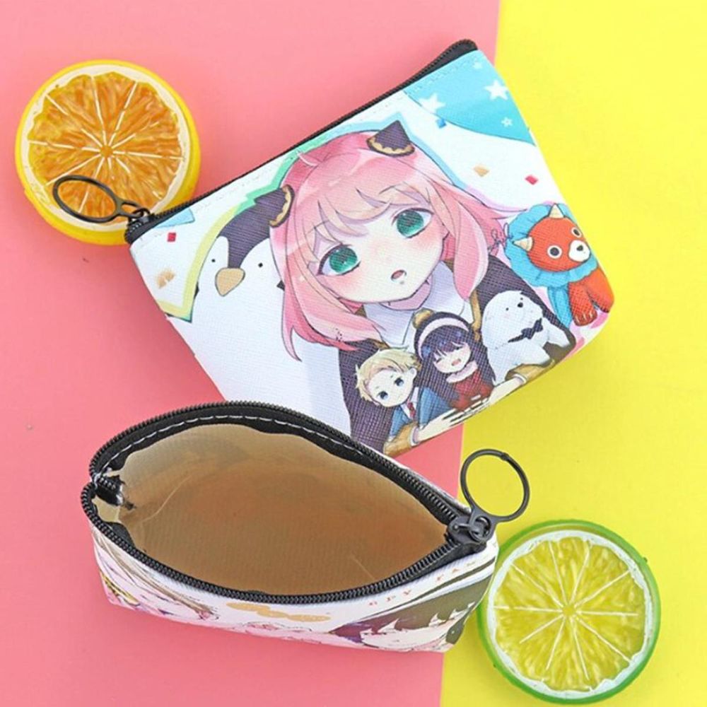Anime Spy X Family Canvas Penny Purse Anya Yor Forger Cartoon Coin Bag Change Storage Bag Wallets Pouches
