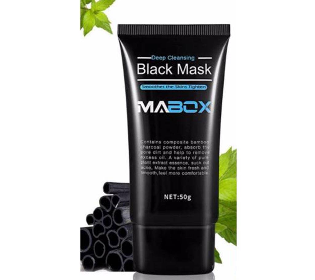 Bamboo Charcoal Blackhead Remover Nasal PasteShrink Pores Deep Clean Acne Skin Care ব্ল্যাক মাস্ক 50 g China বাংলাদেশ - 1040156