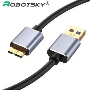 USB 3.0 Sync USB Extension Male To Micro B Male Cable Fast Charging Data Cable External Hard