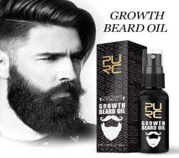 PURC Beard Oil Grow Beard Thicker & More Full Thicken Hair বিয়ার্ড অয়েল ফর মেন 38g China 