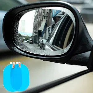 2Pcs/Set Car Mirror Window Clear Anti Fog Car Rearview Protective Film Waterproof Car Sticker