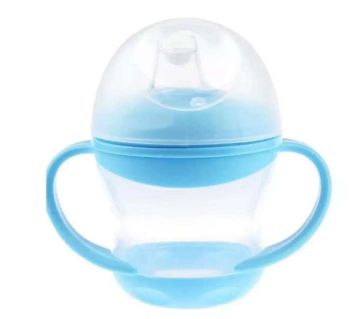 Duck Bill style Training cup Transparent & sky blue