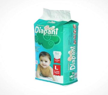 Diapant Pull-up pant style diapers  L(9-14KG) -34 Pcs